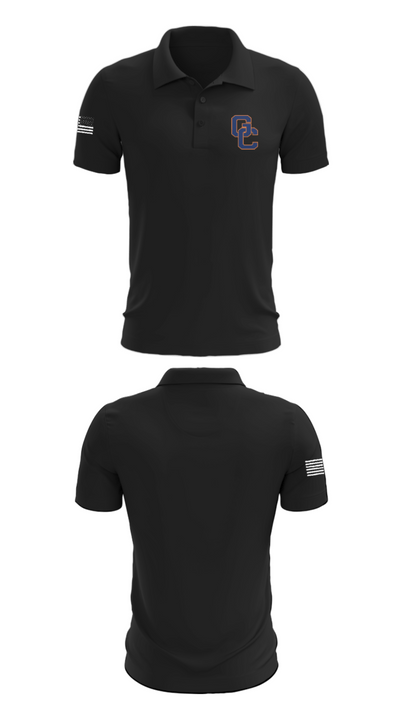 Grayson County High School Football 23634052 Short Sleeve Performance Polo - 28