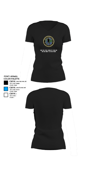 Women's Short Sleeve Vneck Shirt, Center for Security Forces Detachment Chesapeake, Navy, Teamtime, Team time, sublimation, custom sports apparel, team uniforms, spirit wear, spiritwear, sports uniforms, custom shirts, team store, custom team store, fundraiser sports, apparel fundraiser