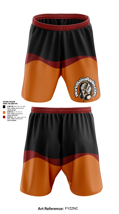 WorldSalsaRadio.com 15041477 Athletic Shorts With Pockets - 1