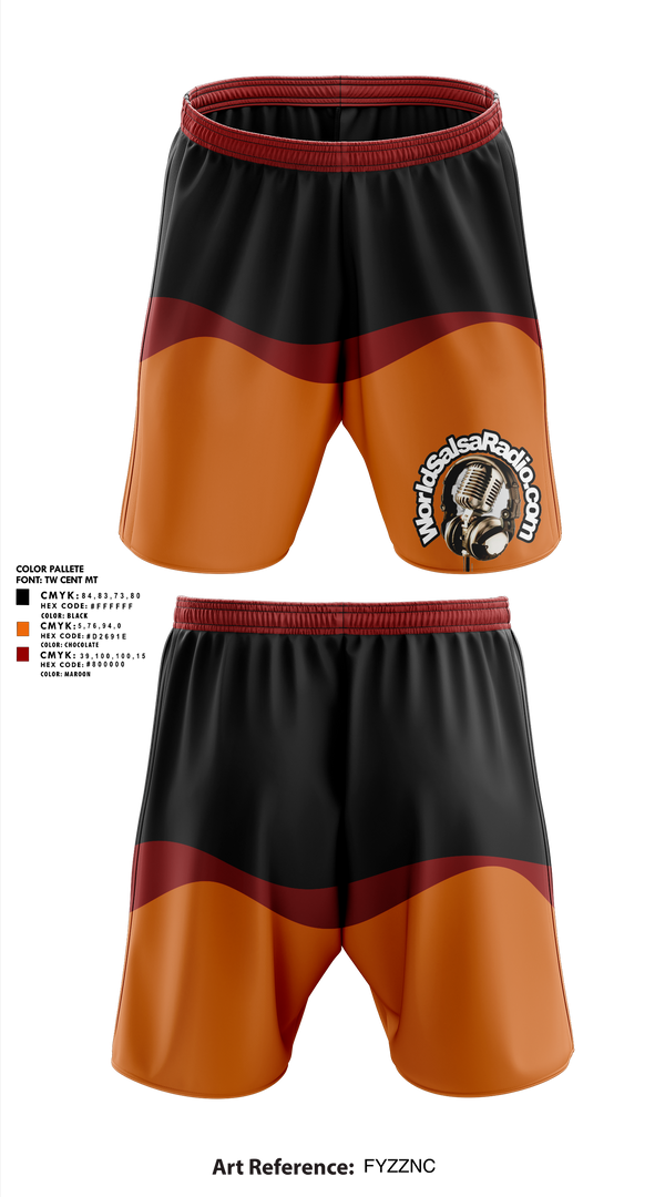 Athletic Shorts With Pockets, WorldSalsaRadio.com, , Teamtime, Team time, sublimation, custom sports apparel, team uniforms, spirit wear, spiritwear, sports uniforms, custom shirts, team store, custom team store, fundraiser sports, apparel fundraiser