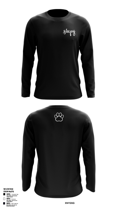 TeamSleepy 😺 Long Sleeve Performance Shirt 1