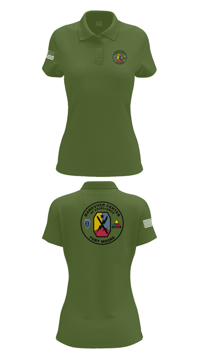 Fort moore 23614259 Women's Short Sleeve Performance Polo  - 55