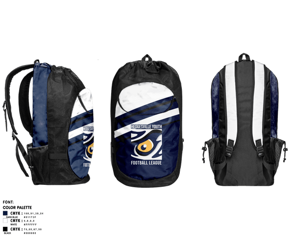 Gear Bag, Hedgesville Youth Football League, , Teamtime, Team time, sublimation, custom sports apparel, team uniforms, spirit wear, spiritwear, sports uniforms, custom shirts, team store, custom team store, fundraiser sports, apparel fundraiser