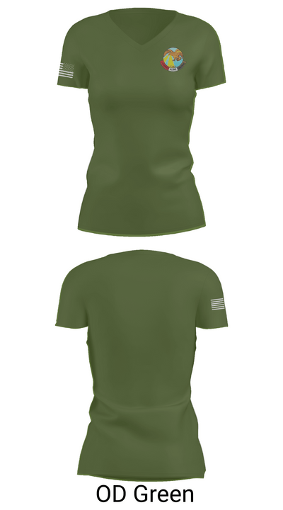 11th T.S.R 19637514 Women's Short Sleeve V-neck Shirt - 46