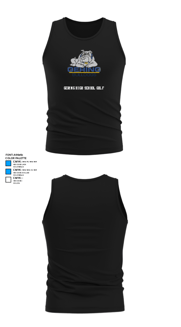 Tank Top, Gering High School Golf, Golf, Teamtime, Team time, sublimation, custom sports apparel, team uniforms, spirit wear, spiritwear, sports uniforms, custom shirts, team store, custom team store, fundraiser sports, apparel fundraiser