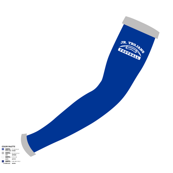 Arm Sleeve, Orland Jr Trojans Football, Football, Teamtime, Team time, sublimation, custom sports apparel, team uniforms, spirit wear, spiritwear, sports uniforms, custom shirts, team store, custom team store, fundraiser sports, apparel fundraiser