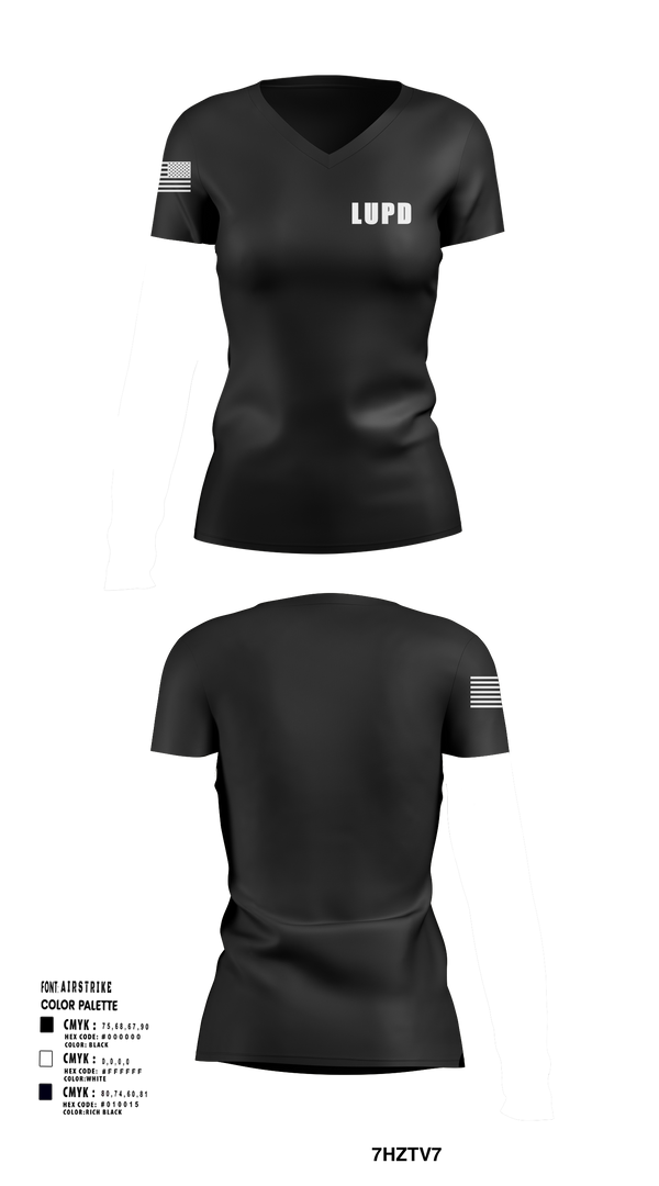Womens Short Sleeve Vneck Shirt, LUPD, Police, Teamtime, Team time, sublimation, custom sports apparel, team uniforms, spirit wear, spiritwear, sports uniforms, custom shirts, team store, custom team store, fundraiser sports, apparel fundraiser