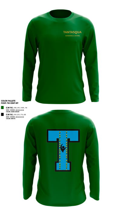 Tantasqua Regional High School Swim and Dive Team 43090516 Long Sleeve Performance Shirt 15