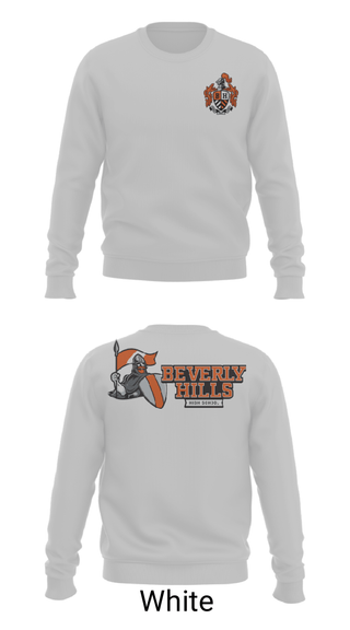 Crew Neck Sweatshirt, Beverly Hills High School Band, Spirit Store, Teamtime, Team time, sublimation, custom sports apparel, team uniforms, spirit wear, spiritwear, sports uniforms, custom shirts, team store, custom team store, fundraiser sports, apparel fundraiser