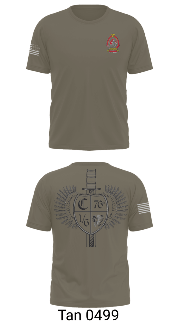 Old School Cotton Feel Shirt, 1/6 Charlie company, , Teamtime, Team time, sublimation, custom sports apparel, team uniforms, spirit wear, spiritwear, sports uniforms, custom shirts, team store, custom team store, fundraiser sports, apparel fundraiser