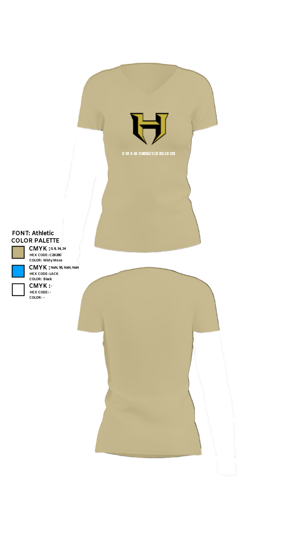 Womens Short Sleeve Vneck Shirt, Hubbard Middle School Cheer, Cheer, Teamtime, Team time, sublimation, custom sports apparel, team uniforms, spirit wear, spiritwear, sports uniforms, custom shirts, team store, custom team store, fundraiser sports, apparel fundraiser