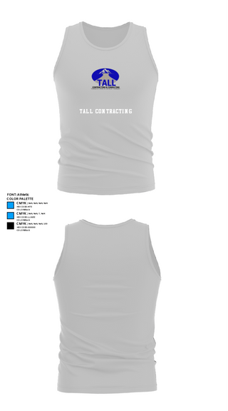 Tank Top, TALL Contracting, , Teamtime, Team time, sublimation, custom sports apparel, team uniforms, spirit wear, spiritwear, sports uniforms, custom shirts, team store, custom team store, fundraiser sports, apparel fundraiser