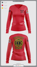 Tri-Community fire 52008799 Women's Long Sleeve V-neck Shirt - 2