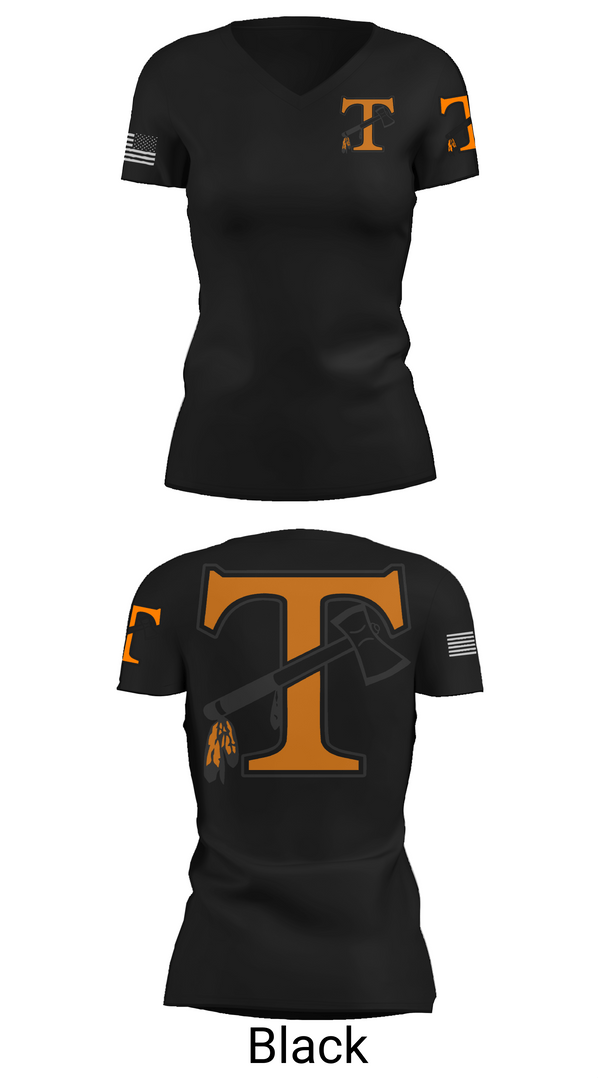 Womens Short Sleeve Vneck Shirt, Tecumseh indian, Wrestling, Teamtime, Team time, sublimation, custom sports apparel, team uniforms, spirit wear, spiritwear, sports uniforms, custom shirts, team store, custom team store, fundraiser sports, apparel fundraiser