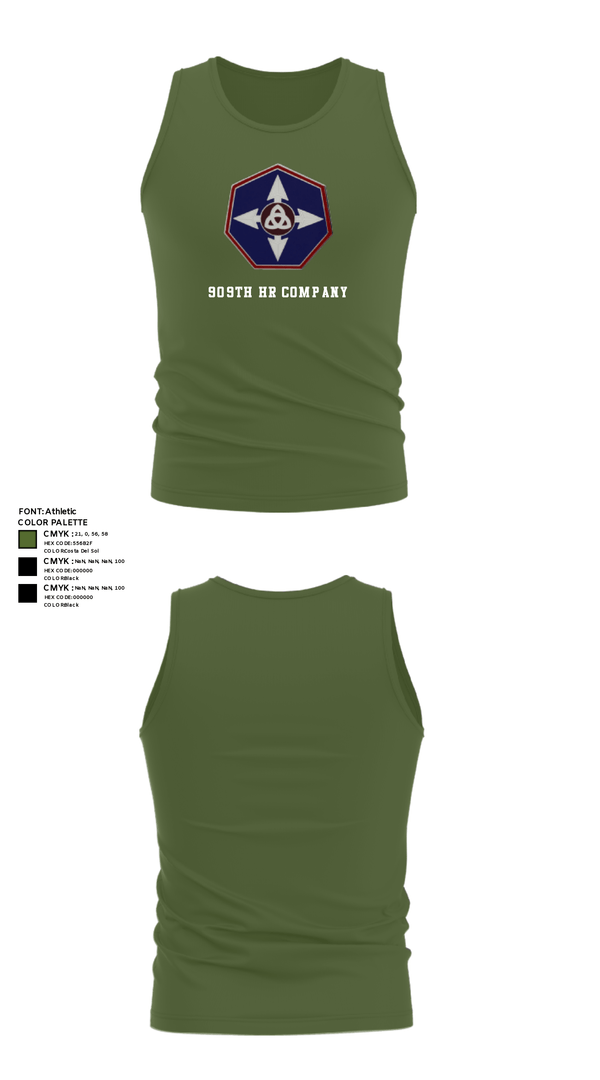 Tank Top, 909th HR Company, Army, Teamtime, Team time, sublimation, custom sports apparel, team uniforms, spirit wear, spiritwear, sports uniforms, custom shirts, team store, custom team store, fundraiser sports, apparel fundraiser