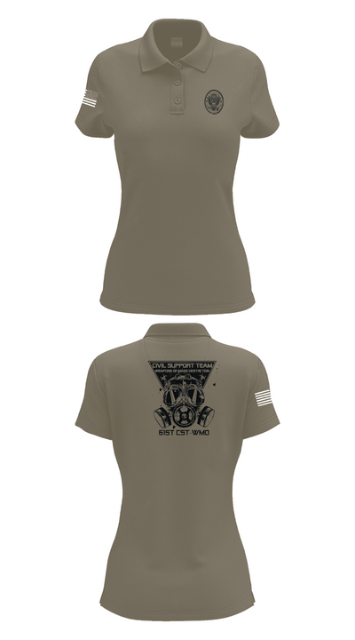 61st CST 56297636 Women's Short Sleeve Performance Polo  - 75
