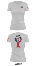 Domenican Republic 19277921 Women's Short Sleeve V-neck Shirt - 10