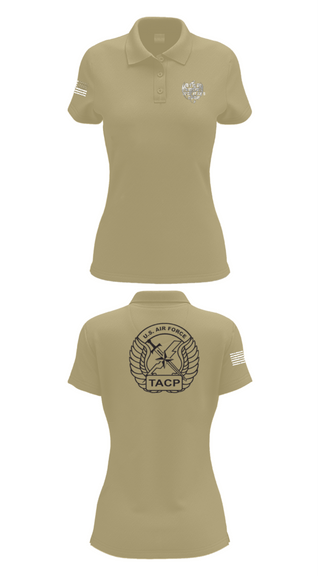 Women's Short Sleeve Performance Polo, 18th Air Support Operations Group, Air Force, Teamtime, Team time, sublimation, custom sports apparel, team uniforms, spirit wear, spiritwear, sports uniforms, custom shirts, team store, custom team store, fundraiser sports, apparel fundraiser