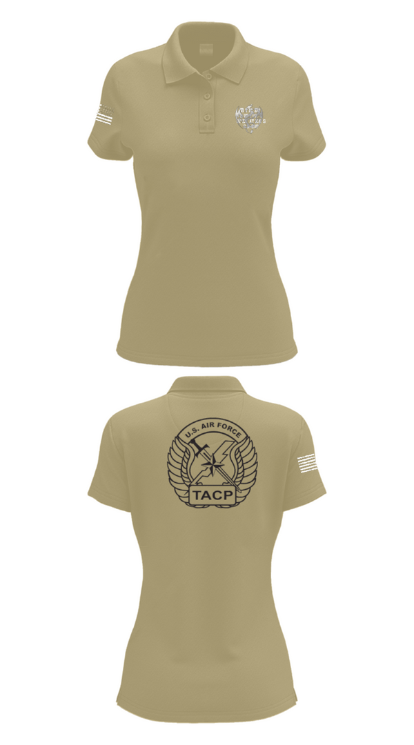 Women's Short Sleeve Performance Polo, 18th Air Support Operations Group, Air Force, Teamtime, Team time, sublimation, custom sports apparel, team uniforms, spirit wear, spiritwear, sports uniforms, custom shirts, team store, custom team store, fundraiser sports, apparel fundraiser