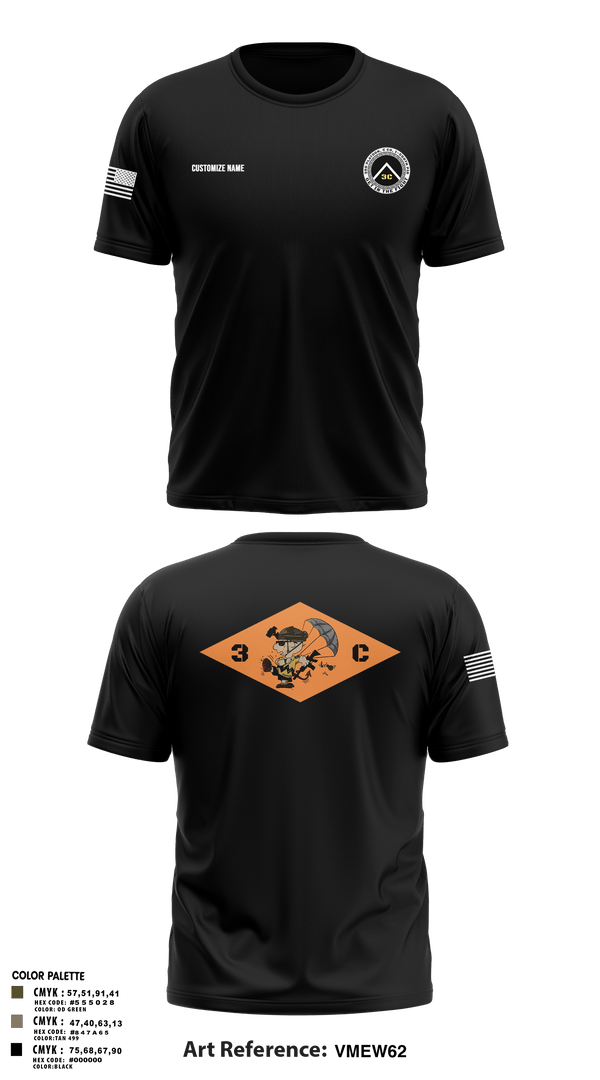 Short Sleeve Performance Shirt, 3rd Platoon, CCo, 1-508th PIR, , Teamtime, Team time, sublimation, custom sports apparel, team uniforms, spirit wear, spiritwear, sports uniforms, custom shirts, team store, custom team store, fundraiser sports, apparel fundraiser