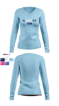 Living Word Academy Volleyball 38101646 Women's Long Sleeve V-neck Shirt - 6