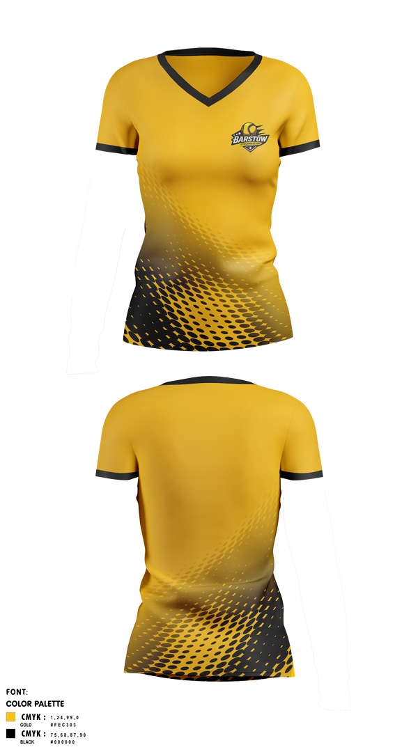Womens Short Sleeve Vneck Shirt, Barstow Little League Softball, Softball, Teamtime, Team time, sublimation, custom sports apparel, team uniforms, spirit wear, spiritwear, sports uniforms, custom shirts, team store, custom team store, fundraiser sports, apparel fundraiser