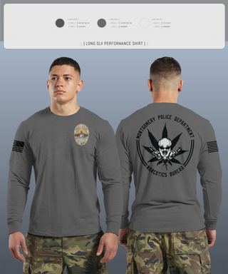 Long Sleeve Performance Shirt, NARCOTICS BUREAU, Police, Teamtime, Team time, sublimation, custom sports apparel, team uniforms, spirit wear, spiritwear, sports uniforms, custom shirts, team store, custom team store, fundraiser sports, apparel fundraiser