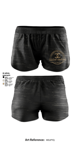 Womens Shorts, Country Creations by Bob, , Teamtime, Team time, sublimation, custom sports apparel, team uniforms, spirit wear, spiritwear, sports uniforms, custom shirts, team store, custom team store, fundraiser sports, apparel fundraiser