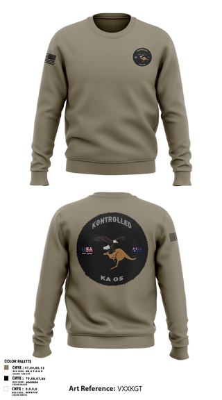 Crew Neck Sweatshirt, Kontrolled Kaos, , Teamtime, Team time, sublimation, custom sports apparel, team uniforms, spirit wear, spiritwear, sports uniforms, custom shirts, team store, custom team store, fundraiser sports, apparel fundraiser