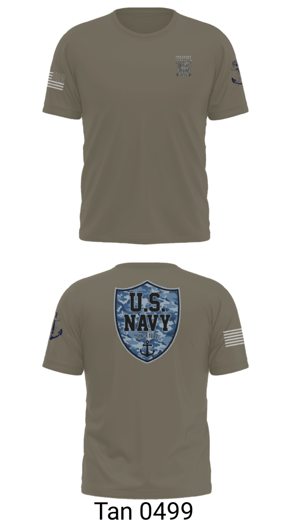 Short Sleeve Performance Shirt, CVN 77 George HW Bus, Navy, Teamtime, Team time, sublimation, custom sports apparel, team uniforms, spirit wear, spiritwear, sports uniforms, custom shirts, team store, custom team store, fundraiser sports, apparel fundraiser