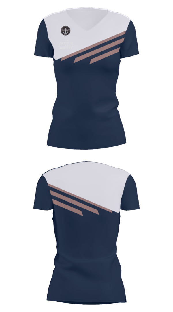 Women's Short Sleeve Vneck Shirt, Royal Caribbean degenerate gamblers, E-Sports, Teamtime, Team time, sublimation, custom sports apparel, team uniforms, spirit wear, spiritwear, sports uniforms, custom shirts, team store, custom team store, fundraiser sports, apparel fundraiser