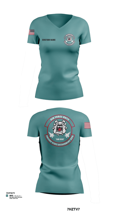 Detachment 035 78200386 Women's Short Sleeve V-neck Shirt - 106
