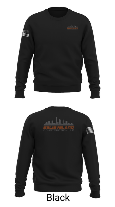 Believeland Construction LLC 85642703 Crew Neck Sweatshirt - 21