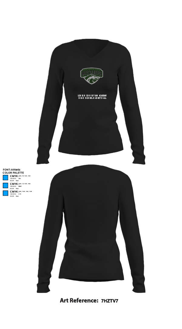 Womens Long Sleeve Vneck Shirt, Lehigh Christian Academy High School Basketball, Men's Basketball, Teamtime, Team time, sublimation, custom sports apparel, team uniforms, spirit wear, spiritwear, sports uniforms, custom shirts, team store, custom team store, fundraiser sports, apparel fundraiser