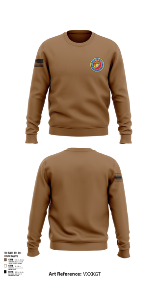 Crew Neck Sweatshirt, 189/34th unit, Marines, Teamtime, Team time, sublimation, custom sports apparel, team uniforms, spirit wear, spiritwear, sports uniforms, custom shirts, team store, custom team store, fundraiser sports, apparel fundraiser