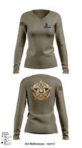 Maverick County Constable PCT 4 23255361 Women's Long Sleeve V-neck Shirt - 106
