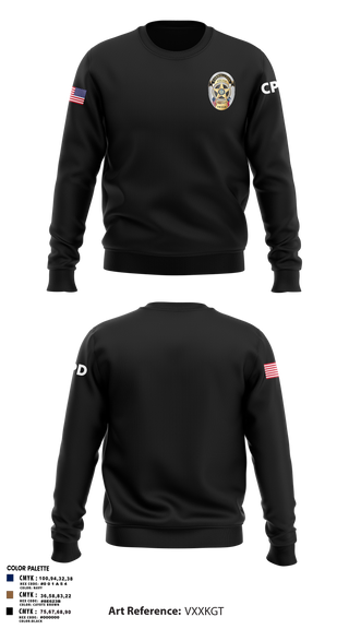 Crew Neck Sweatshirt, Carrollton Police Department, Police, Teamtime, Team time, sublimation, custom sports apparel, team uniforms, spirit wear, spiritwear, sports uniforms, custom shirts, team store, custom team store, fundraiser sports, apparel fundraiser