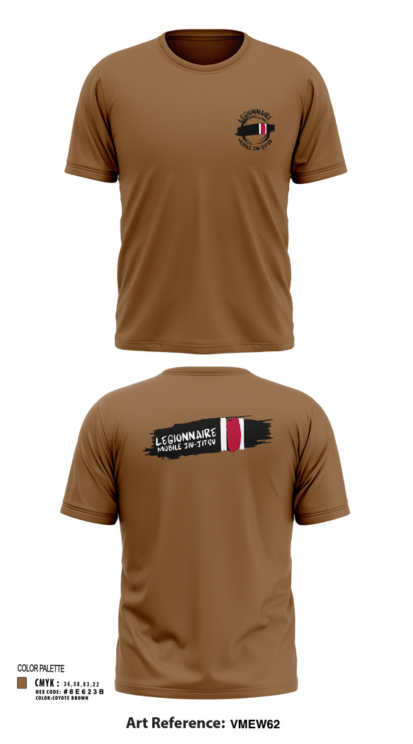 Short Sleeve Performance Shirt, Legionnaire Mobile Jiu-Jitsu, , Teamtime, Team time, sublimation, custom sports apparel, team uniforms, spirit wear, spiritwear, sports uniforms, custom shirts, team store, custom team store, fundraiser sports, apparel fundraiser