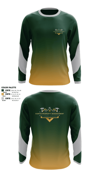 Long Sleeve Performance Shirt, Curtis Property Management, , Teamtime, Team time, sublimation, custom sports apparel, team uniforms, spirit wear, spiritwear, sports uniforms, custom shirts, team store, custom team store, fundraiser sports, apparel fundraiser