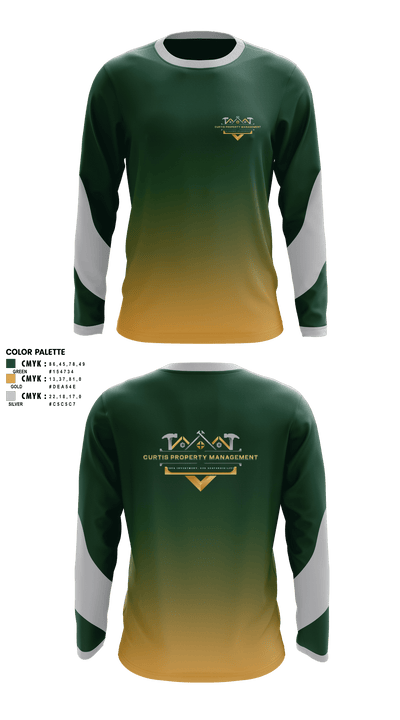 Curtis Property Management 56344180 Long Sleeve Performance Shirt 1