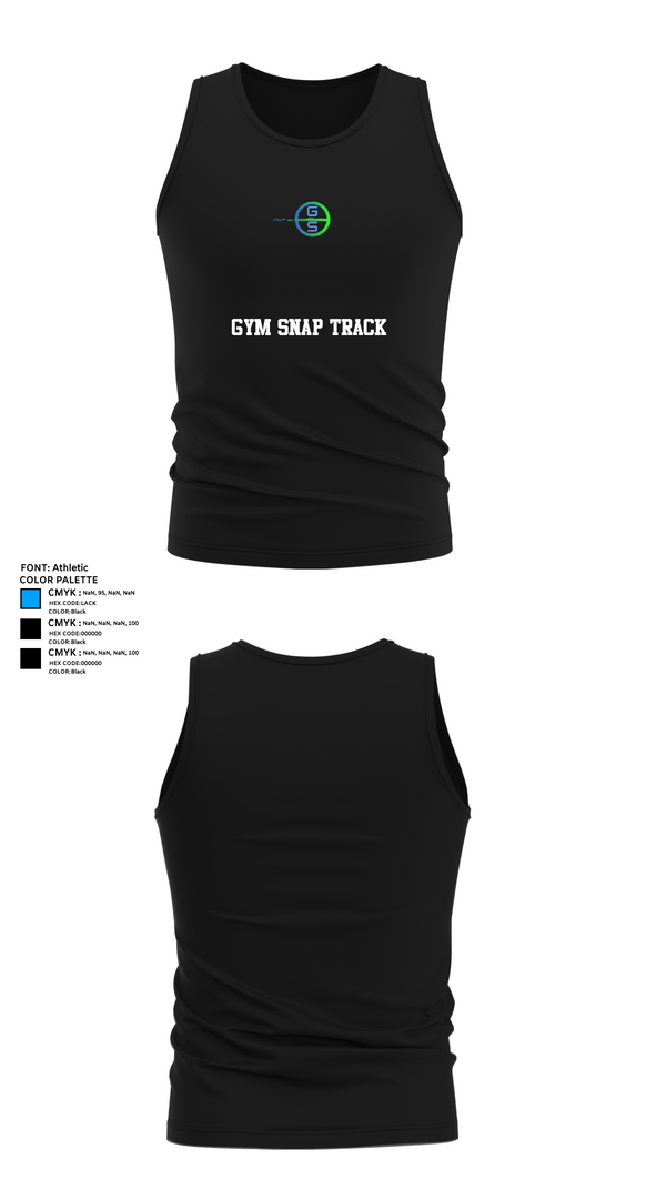 Tank Top, Gym SNAP Track, Track & Field, Teamtime, Team time, sublimation, custom sports apparel, team uniforms, spirit wear, spiritwear, sports uniforms, custom shirts, team store, custom team store, fundraiser sports, apparel fundraiser