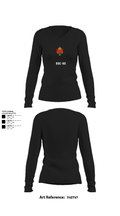 HSC-85 15010069 Women's Long Sleeve V-neck Shirt - 21