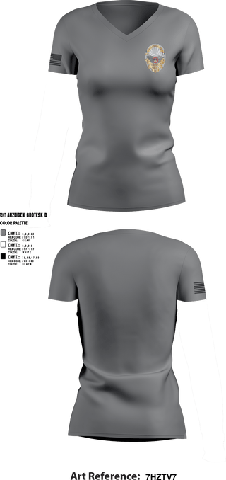 Women's Short Sleeve Vneck Shirt, Monument Police Department, Police, Teamtime, Team time, sublimation, custom sports apparel, team uniforms, spirit wear, spiritwear, sports uniforms, custom shirts, team store, custom team store, fundraiser sports, apparel fundraiser