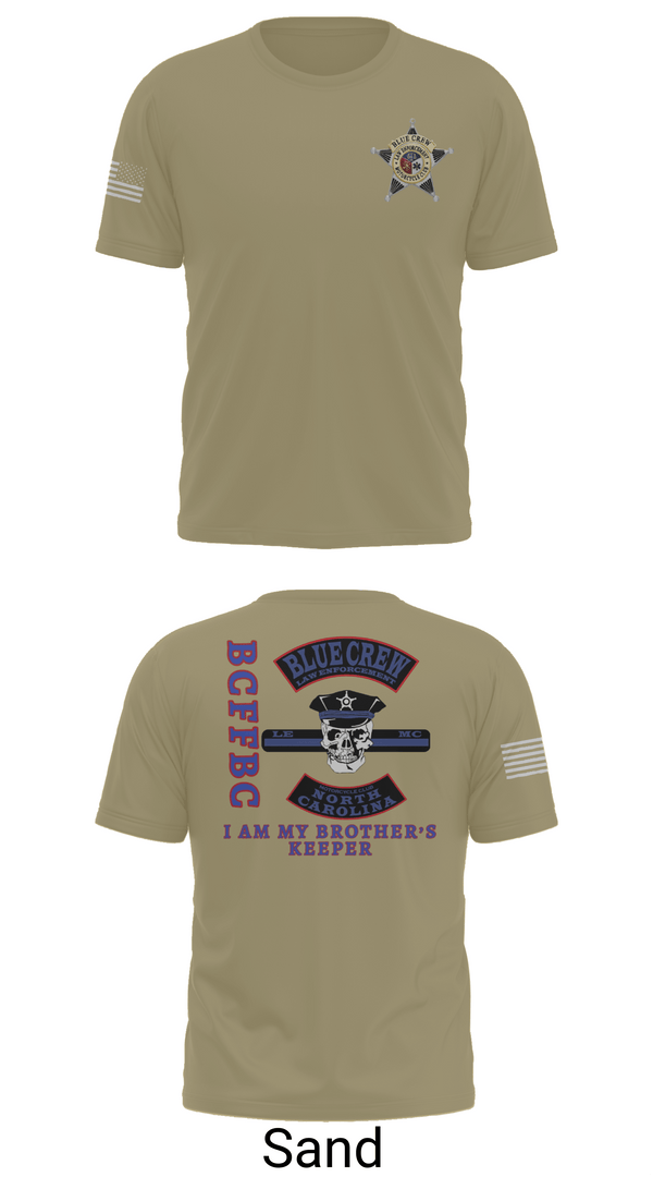 Old School Cotton Feel Shirt, Bluecrew law enforcement motorcycle club, , Teamtime, Team time, sublimation, custom sports apparel, team uniforms, spirit wear, spiritwear, sports uniforms, custom shirts, team store, custom team store, fundraiser sports, apparel fundraiser
