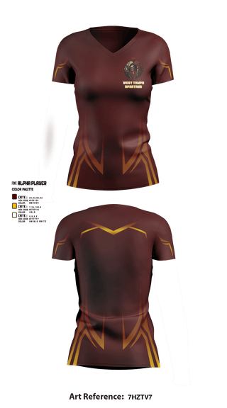 Womens Short Sleeve Vneck Shirt, West Tampa spartans, , Teamtime, Team time, sublimation, custom sports apparel, team uniforms, spirit wear, spiritwear, sports uniforms, custom shirts, team store, custom team store, fundraiser sports, apparel fundraiser