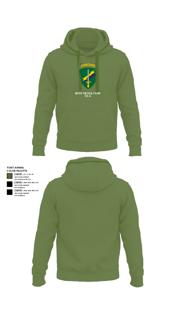 Hoodie, 325th Tactical PSYOP Co. (A), Army, Teamtime, Team time, sublimation, custom sports apparel, team uniforms, spirit wear, spiritwear, sports uniforms, custom shirts, team store, custom team store, fundraiser sports, apparel fundraiser