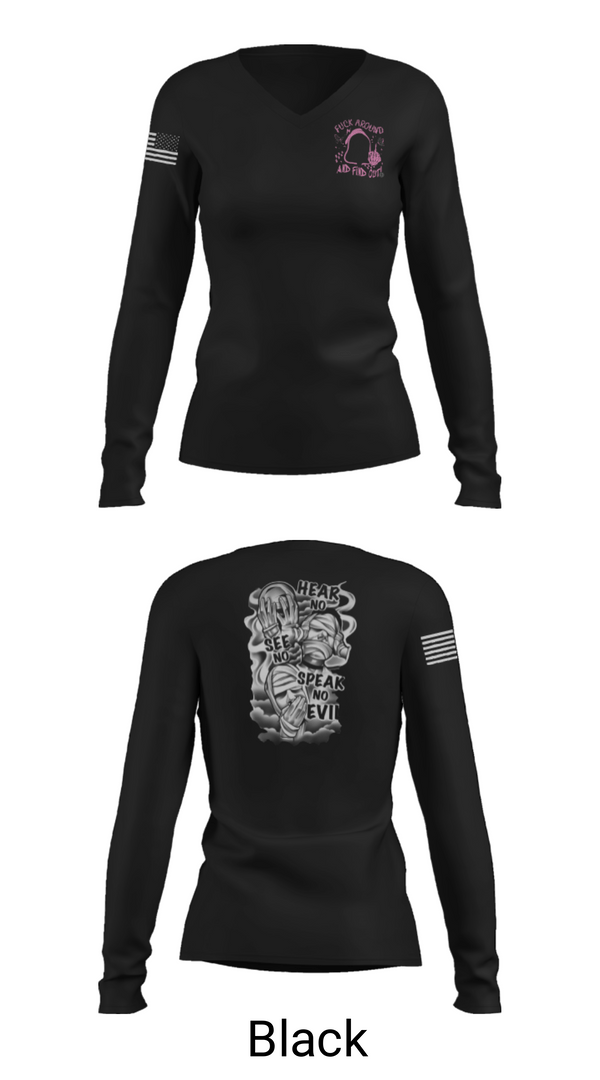 Women's Long Sleeve Vneck Shirt, Lions den, Football, Teamtime, Team time, sublimation, custom sports apparel, team uniforms, spirit wear, spiritwear, sports uniforms, custom shirts, team store, custom team store, fundraiser sports, apparel fundraiser