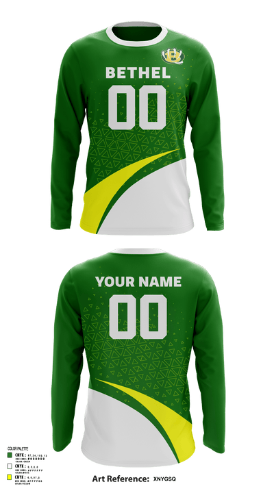 Bethel High School Volleyball 63964443 Long Sleeve Performance Shirt - 145