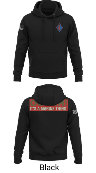 Hoodie, 1st Marine Regiment, Marines, Teamtime, Team time, sublimation, custom sports apparel, team uniforms, spirit wear, spiritwear, sports uniforms, custom shirts, team store, custom team store, fundraiser sports, apparel fundraiser