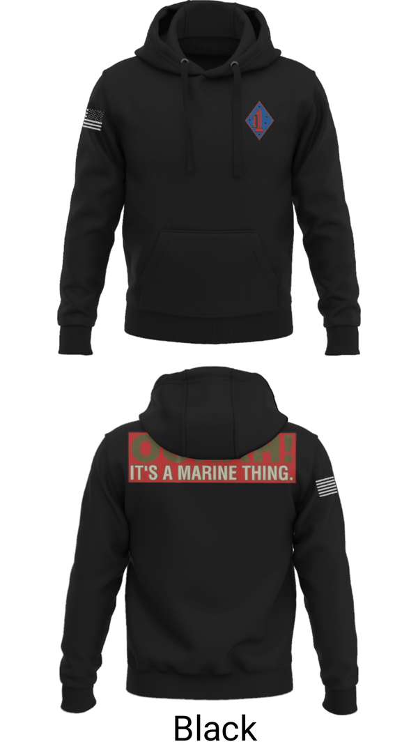 Hoodie, 1st Marine Regiment, Marines, Teamtime, Team time, sublimation, custom sports apparel, team uniforms, spirit wear, spiritwear, sports uniforms, custom shirts, team store, custom team store, fundraiser sports, apparel fundraiser